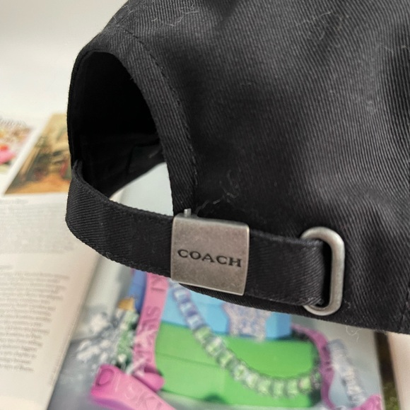Coach Embroidered Baseball Hat, MSRP $75, Black - One Size NWT - Picture 5 of 5